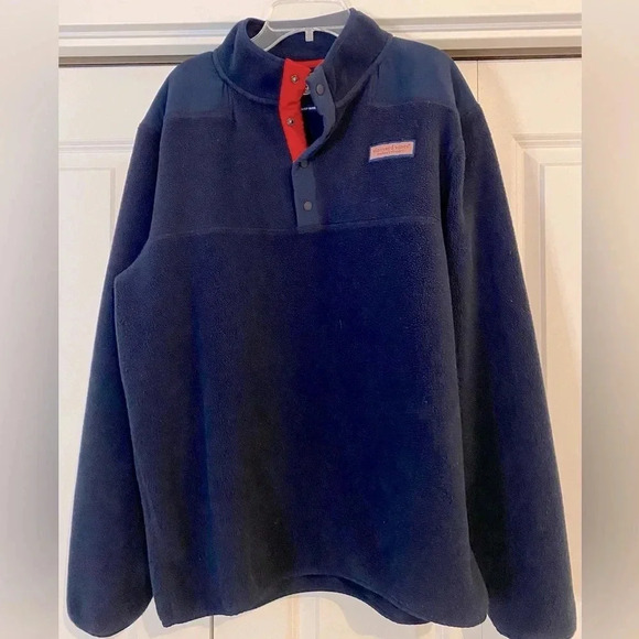 Vineyard Vines Other - Vineyard Vines fleece Navy ‘The Shep Shirt’ size Large